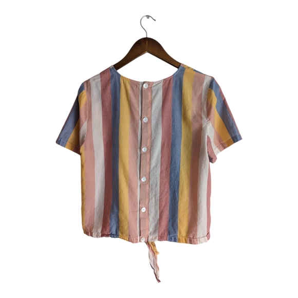 Madewell Sherbet Striped Tee - Medium - Picture 2 of 4